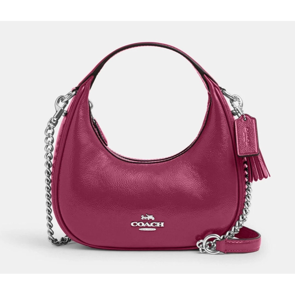 Coach Fuchsia Leather Shoulder Bag